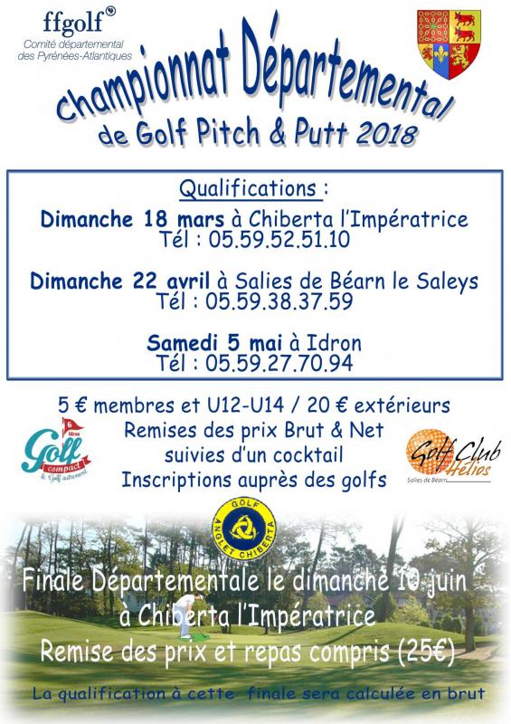 Affiche pitch putt 2018